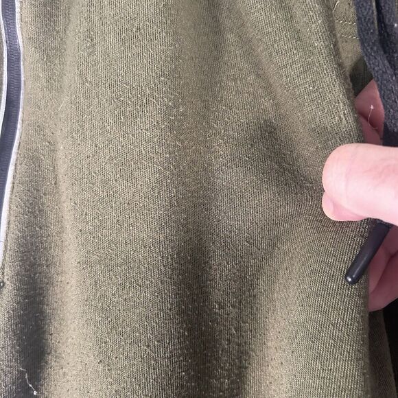 Mitre Joggers Men's Small Solid Green Pull On Zip Pockets Drawstring Sweatpants - Picture 8 of 8